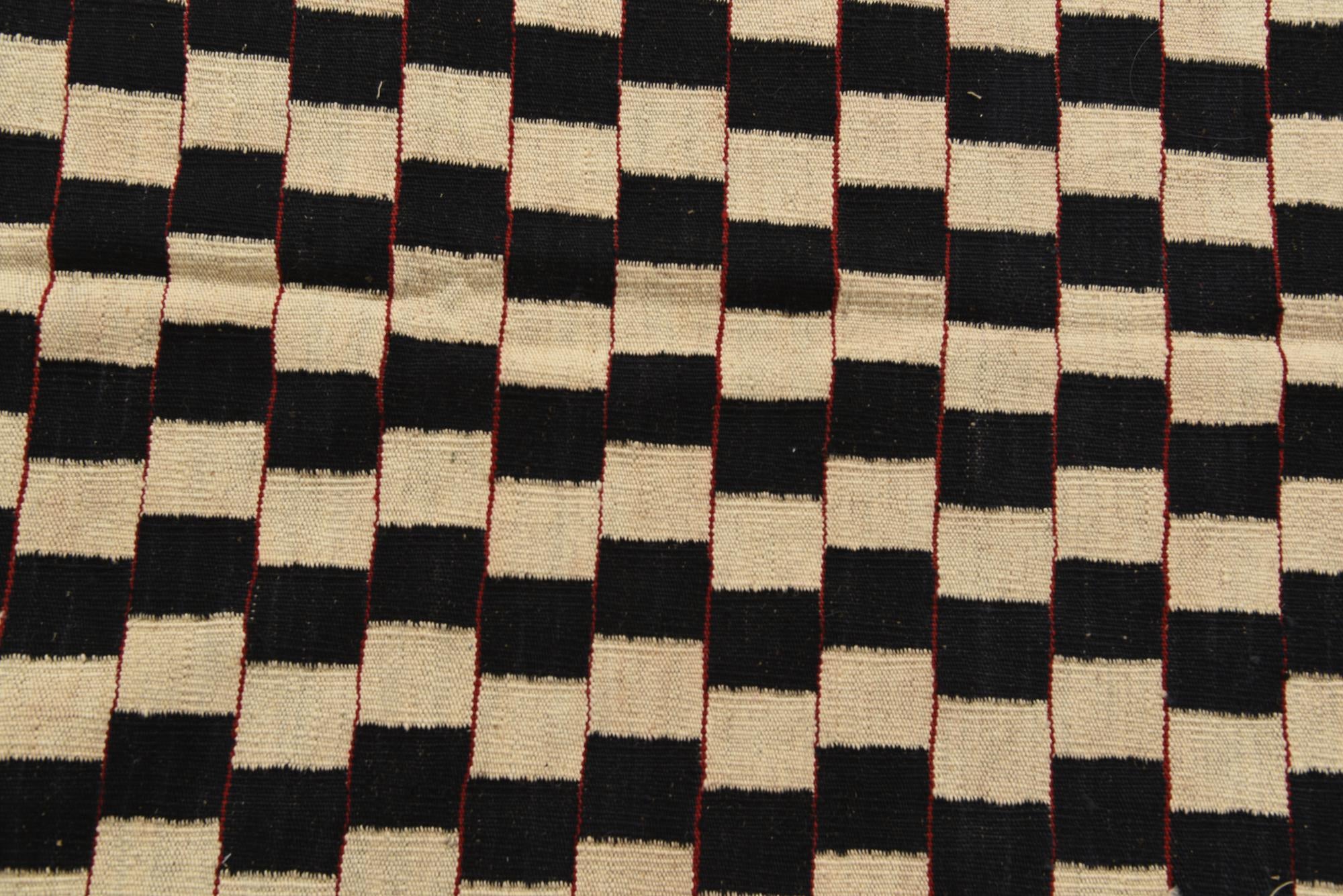 5' 8 x 7' 6 Hand Woven Kilim Modern Wool Rug