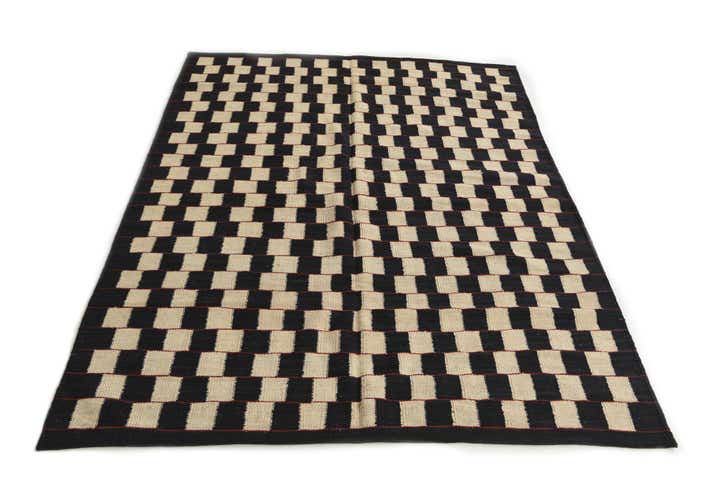 4' 10 x 6' 2 Hand Woven Kilim Modern Wool Rug