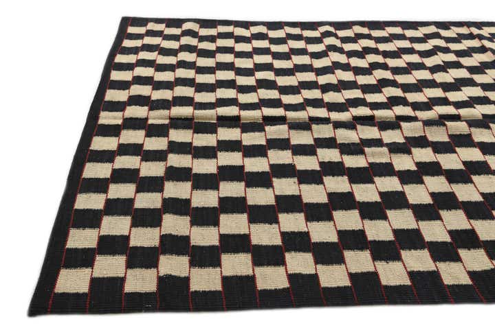 4' 10 x 6' 2 Hand Woven Kilim Modern Wool Rug