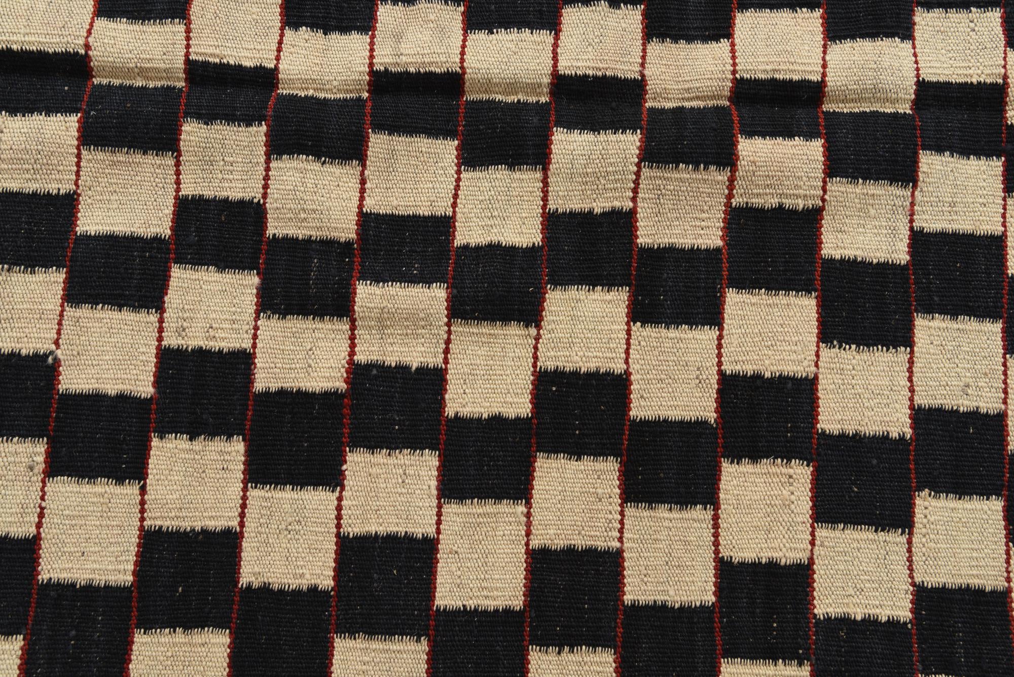4' 10 x 6' 2 Hand Woven Kilim Modern Wool Rug