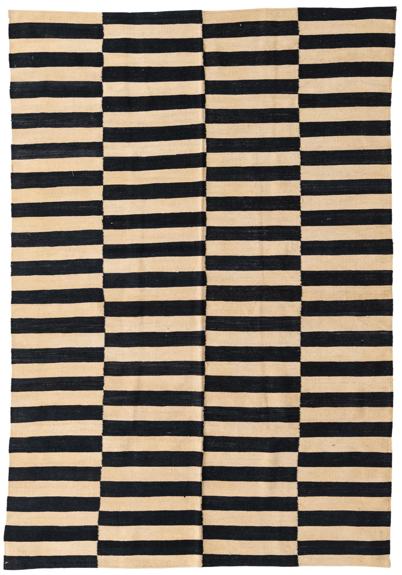 5' 4 x 7' 8 Hand Woven Kilim Modern Wool Rug