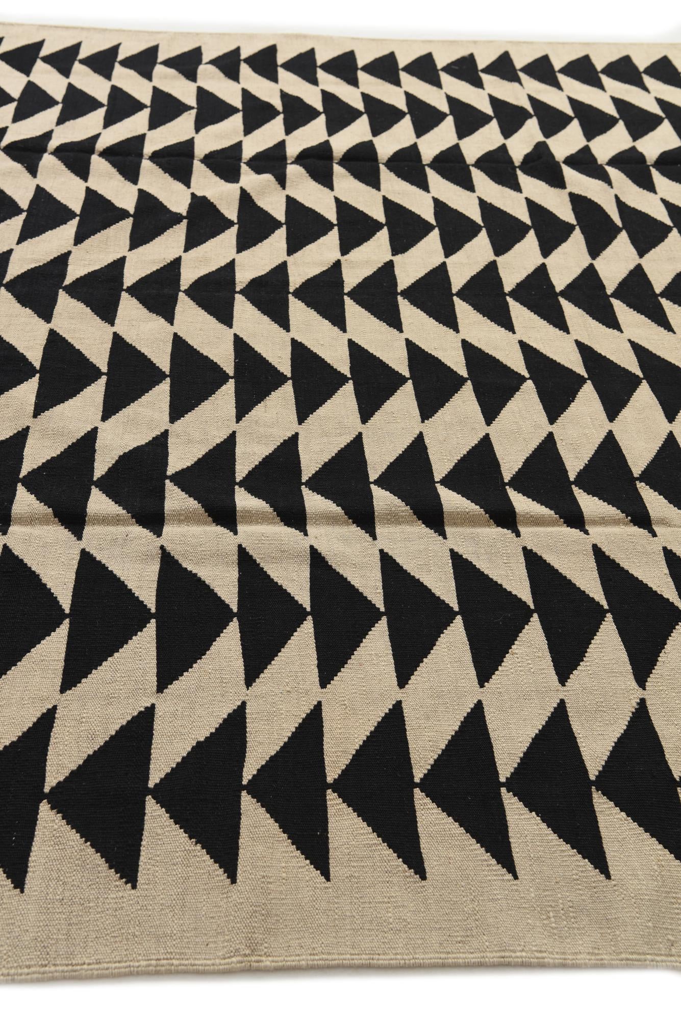 8' 2 x 9' 9 Hand Woven Kilim Modern Wool Rug