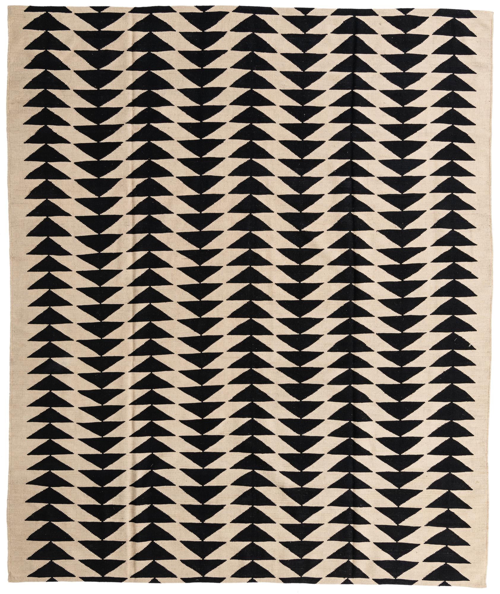 8' 2 x 9' 9 Hand Woven Kilim Modern Wool Rug