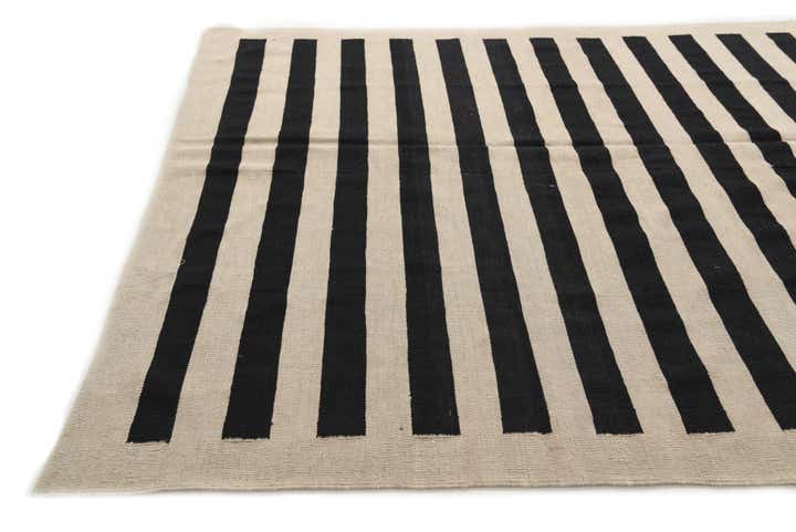 6' 7 x 9' 7 Hand Woven Kilim Modern Wool Rug