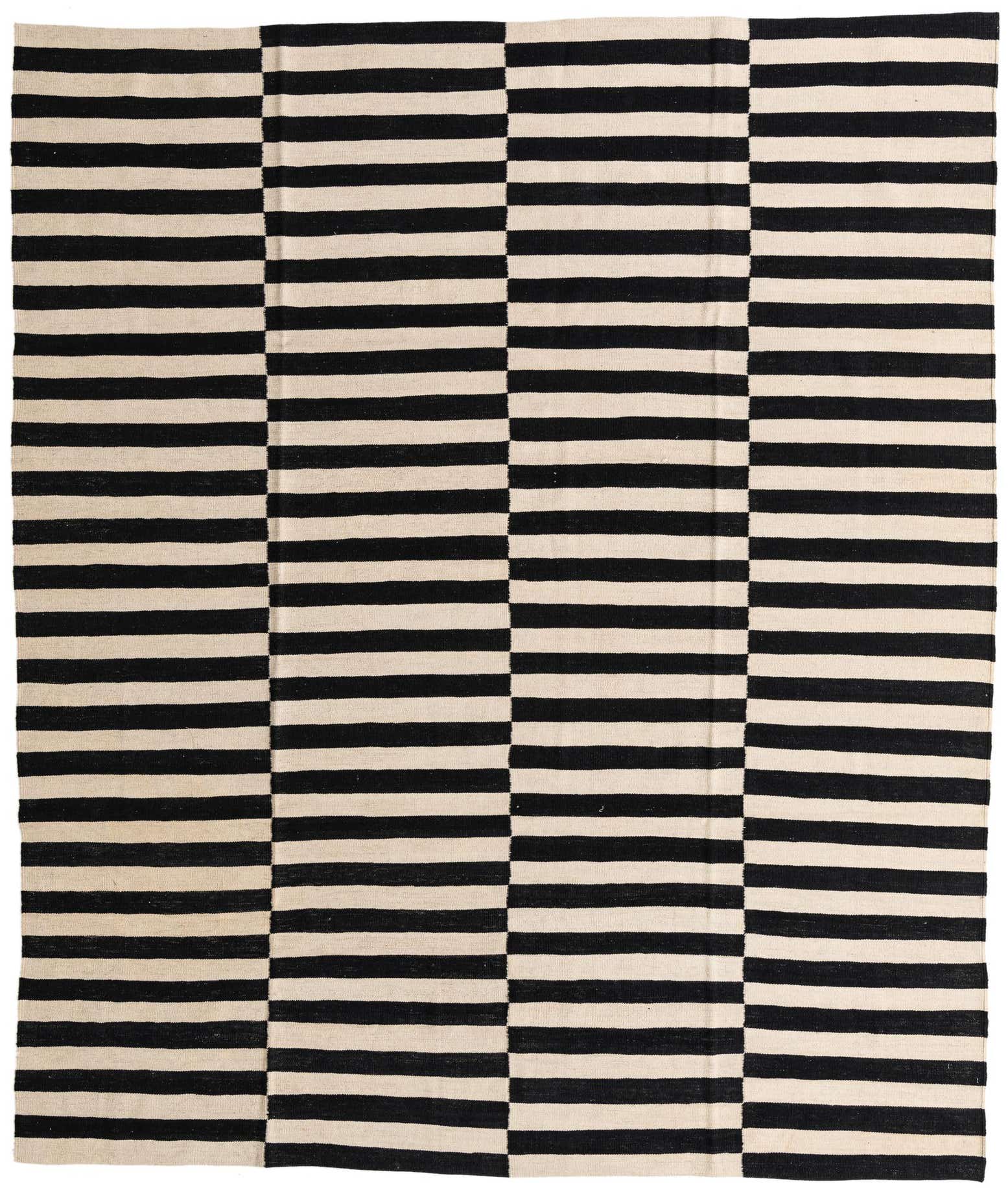 8' 4 x 9' 9 Hand Woven Kilim Modern Wool Rug