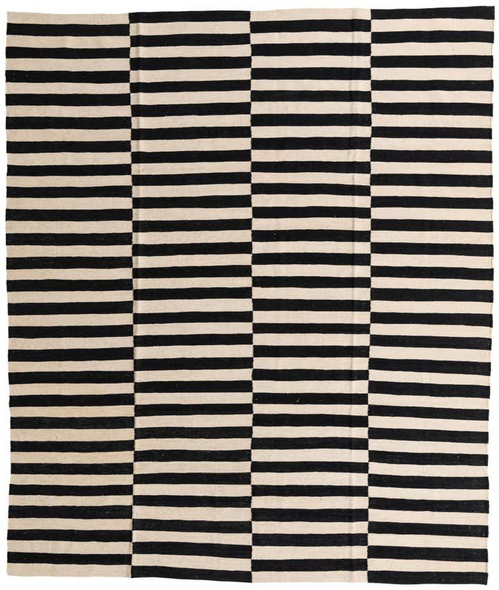 8' 4 x 9' 9 Hand Woven Kilim Modern Wool Rug