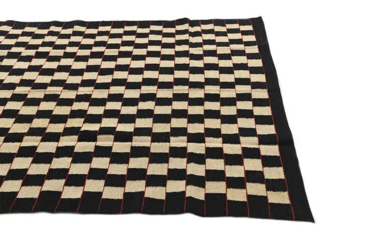 4' 9 x 6' 4 Hand Woven Kilim Modern Wool Rug