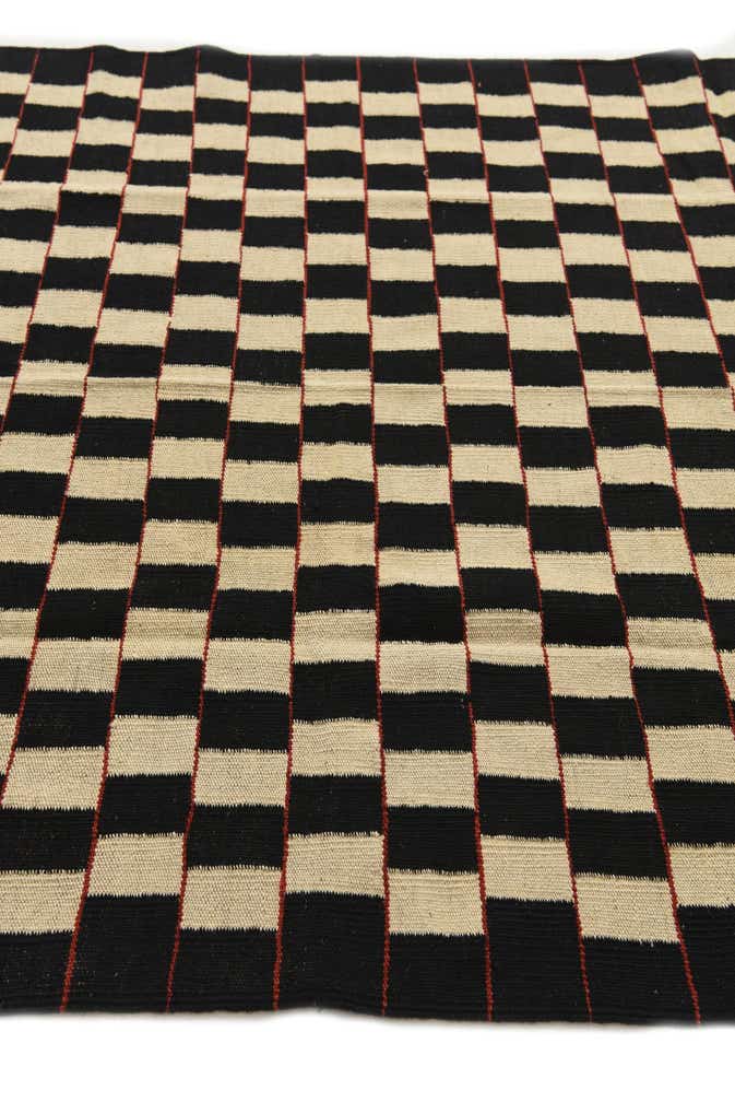 4' 9 x 6' 4 Hand Woven Kilim Modern Wool Rug