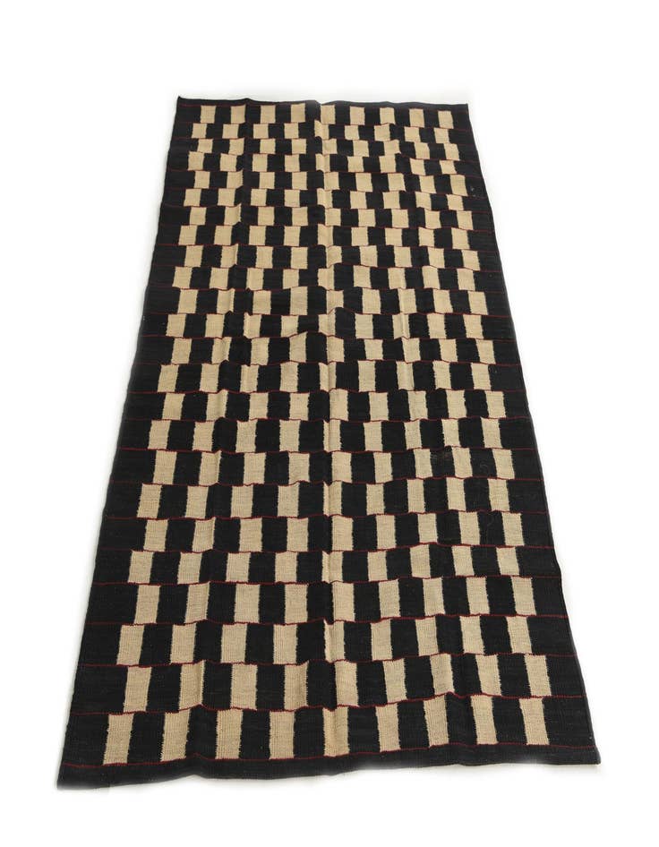 Detail image of 4' 3 x 5' 8  Hand Woven Kilim Modern Wool Rug