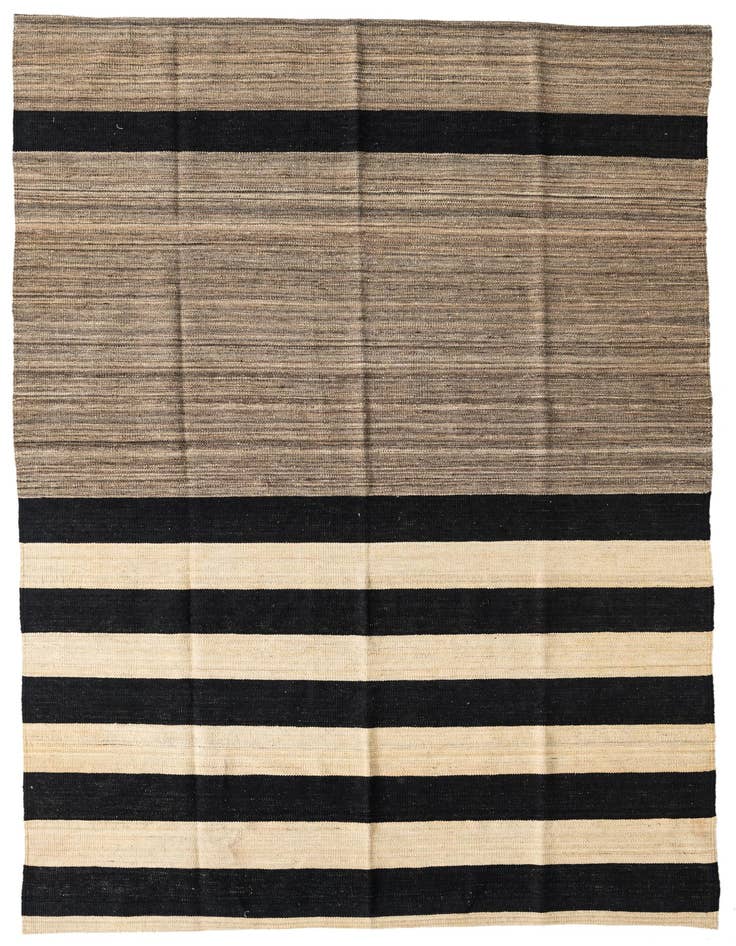 Detail image of 5' 5 x 7' 9 Hand Woven Kilim Modern Wool Rug