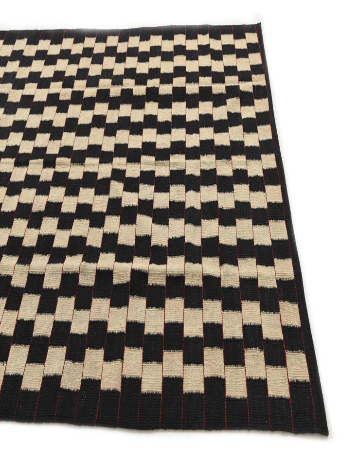 Detail image of 5' x 6' 3  Hand Woven Kilim Modern Wool Rug
