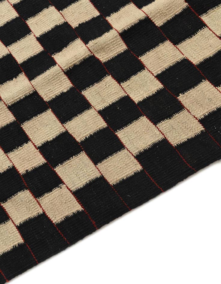 Detail image of 5' x 6' 3  Hand Woven Kilim Modern Wool Rug