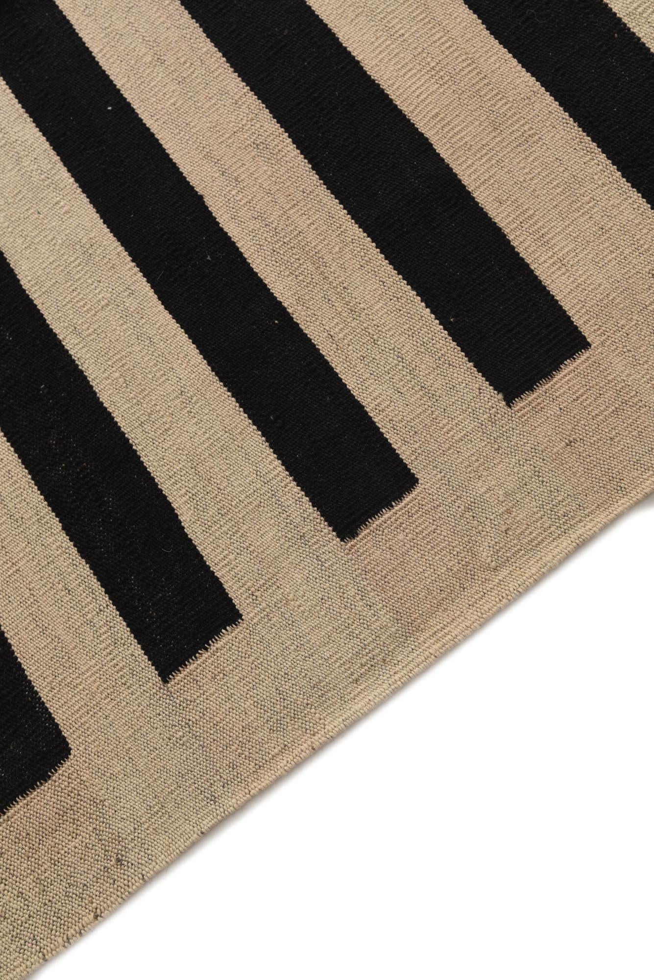 8' 5 x 9' 8 Hand Woven Kilim Modern Wool Rug
