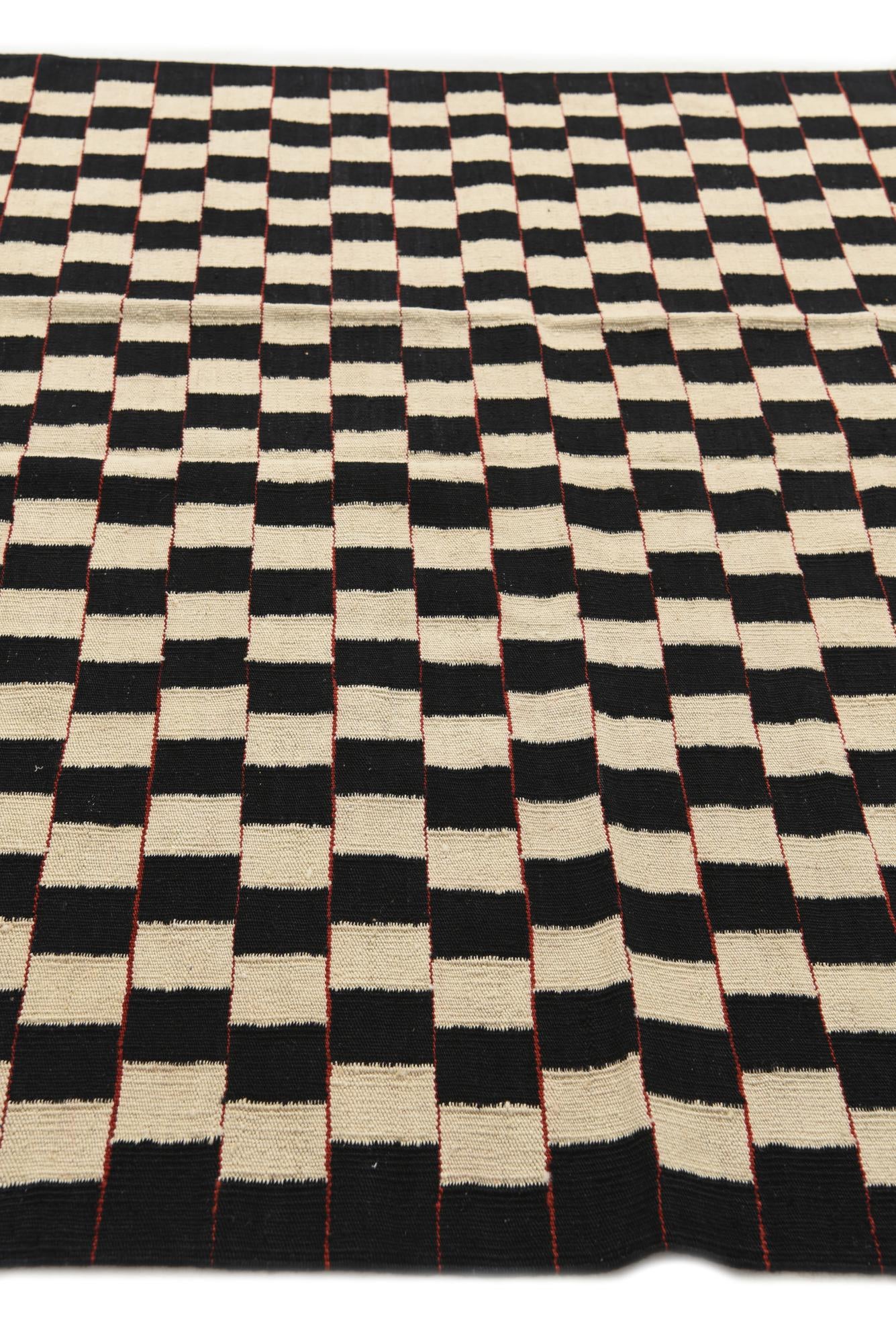 5' 8 x 7' 8 Hand Woven Kilim Modern Wool Rug