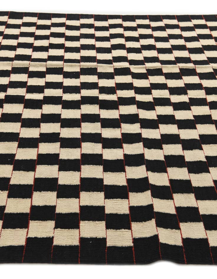 Detail image of 5' 8 x 7' 8  Hand Woven Kilim Modern Wool Rug