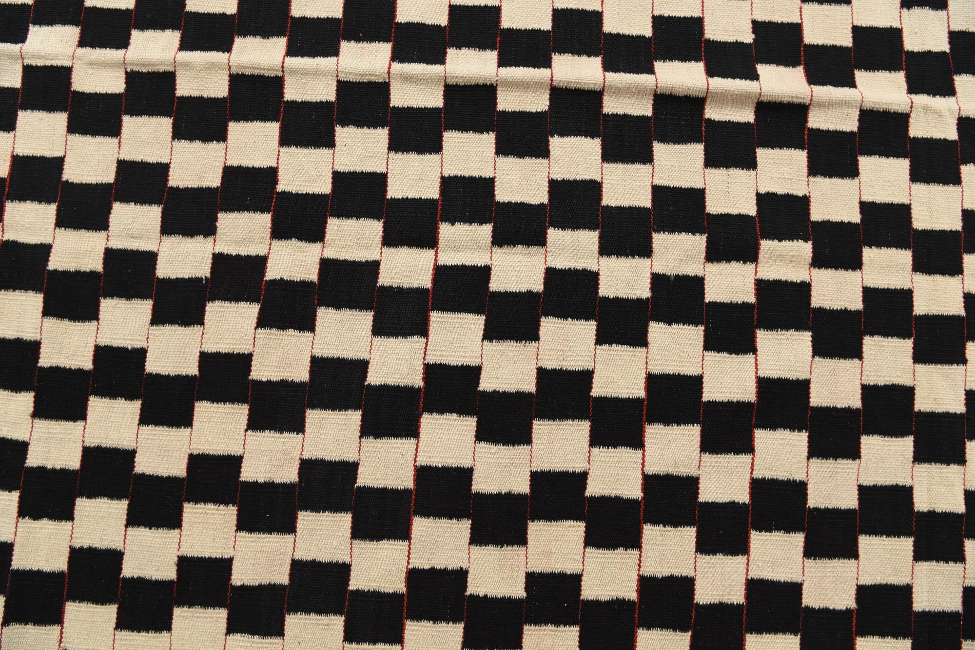5' 8 x 7' 8 Hand Woven Kilim Modern Wool Rug