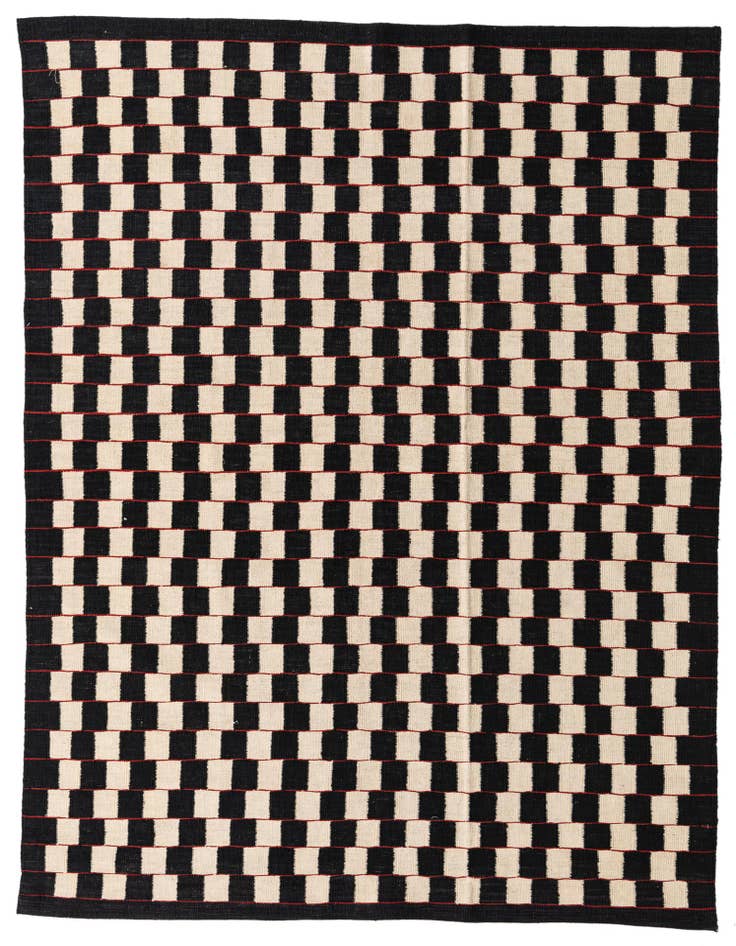 Detail image of 5' 9 x 7' 8 Hand Woven Kilim Modern Wool Rug