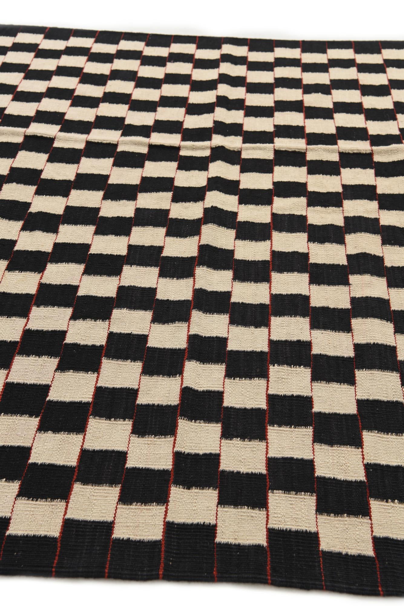 5' 8 x 7' 8 Hand Woven Kilim Modern Wool Rug