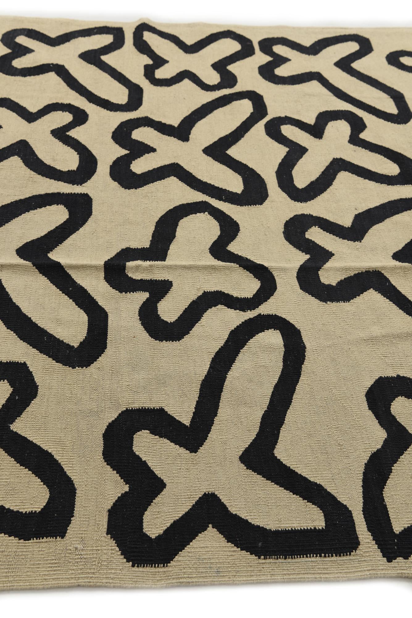 6' x 8' Hand Woven Kilim Modern Wool Rug