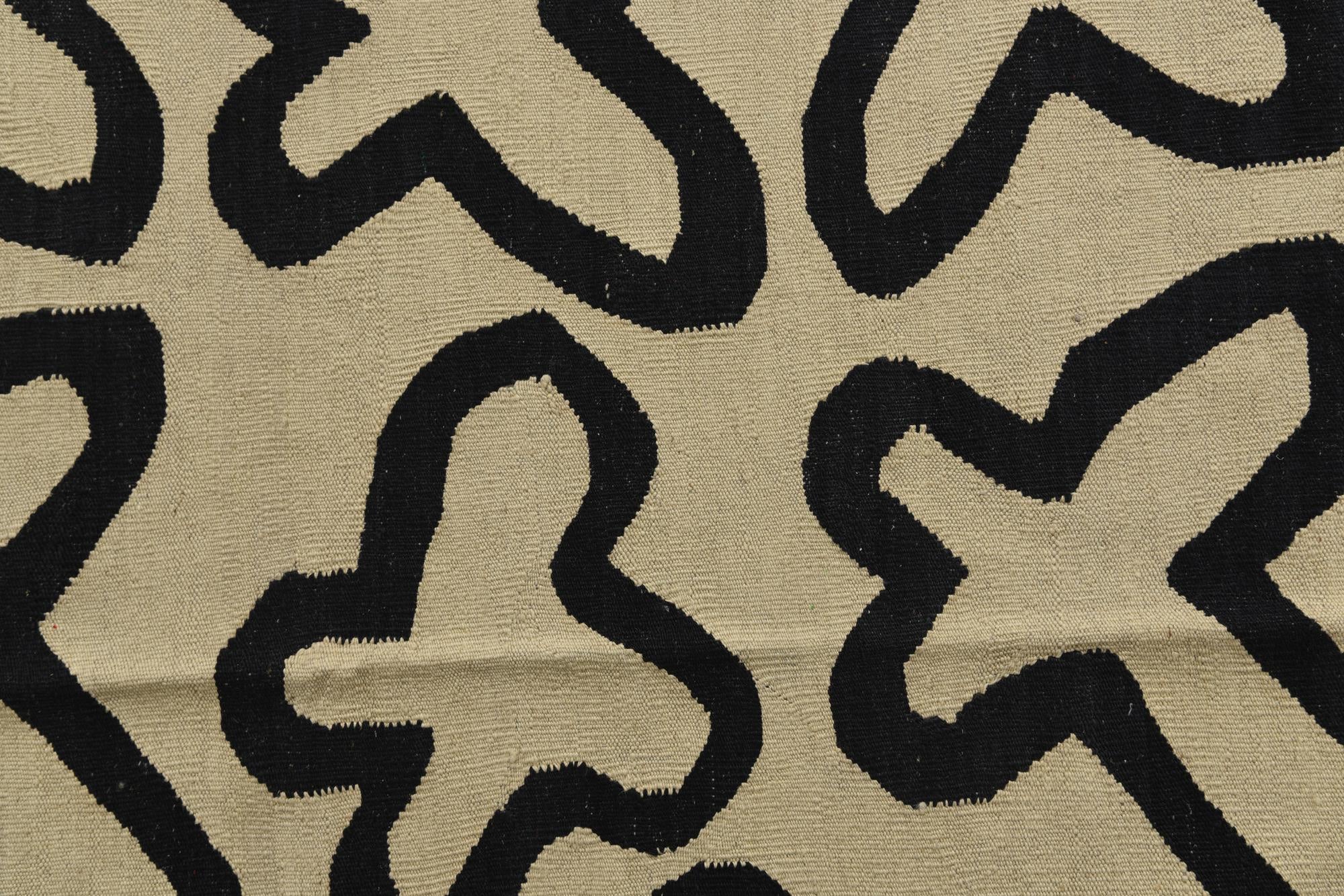 6' x 8' Hand Woven Kilim Modern Wool Rug