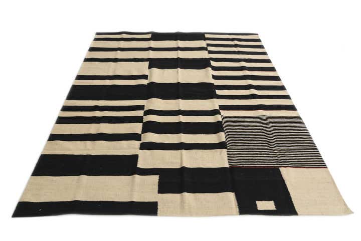 5' 10 x 7' 4 Hand Woven Kilim Modern Wool Rug