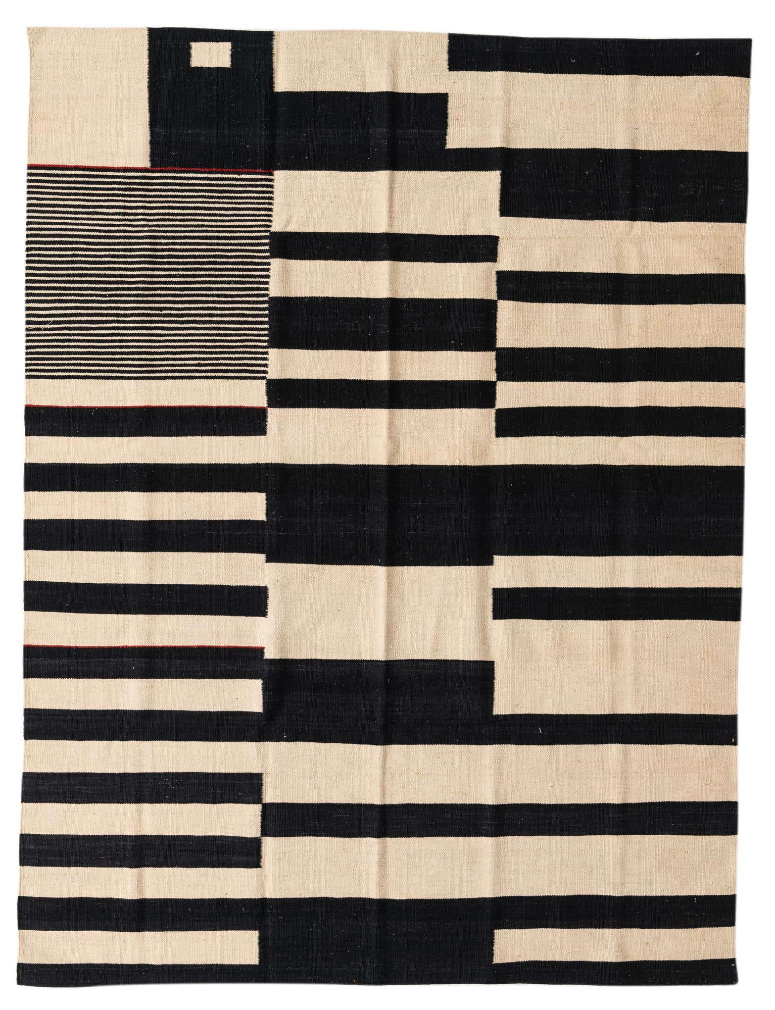 5' 10 x 7' 4 Hand Woven Kilim Modern Wool Rug