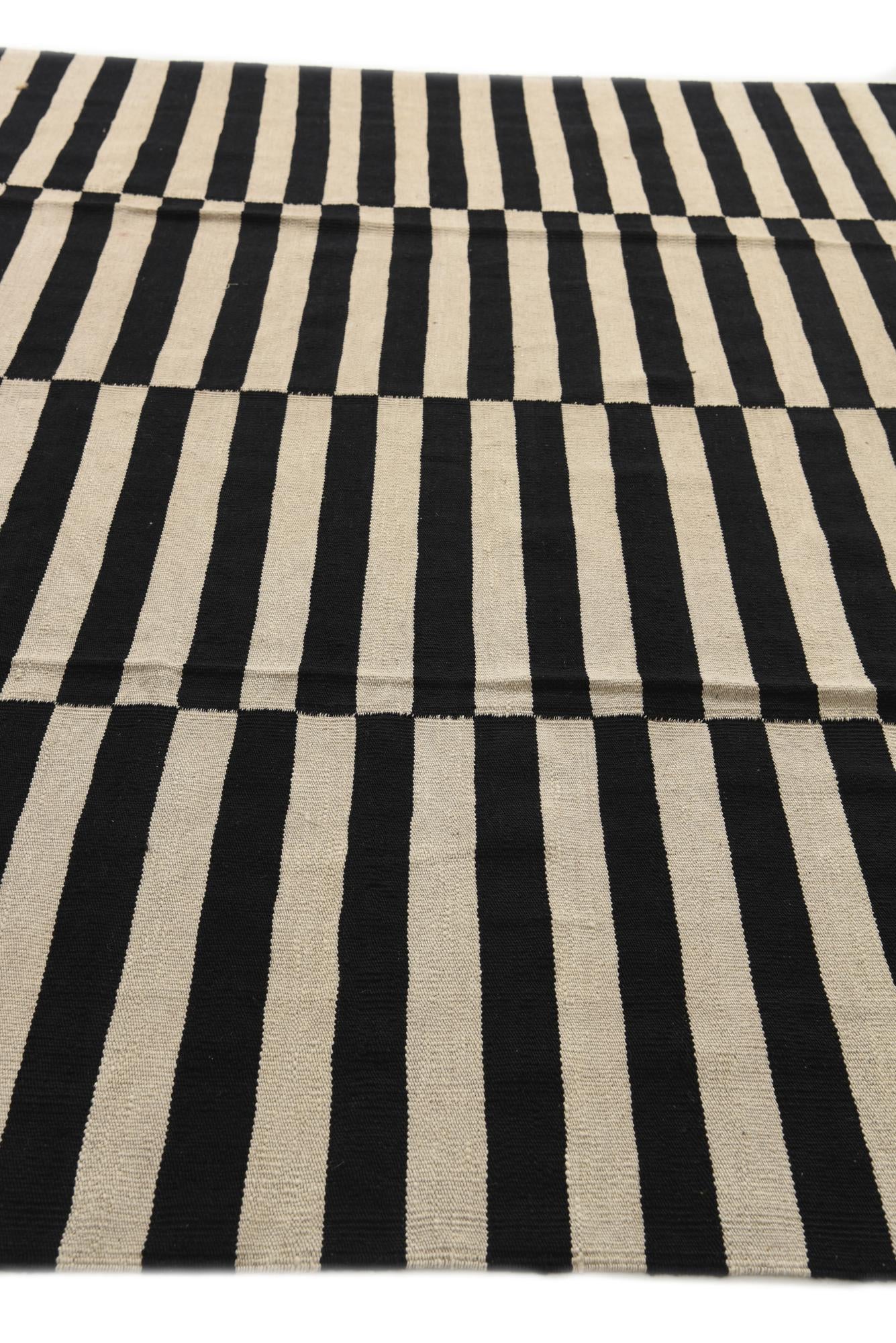 8' 3 x 9' 7 Hand Woven Kilim Modern Wool Rug