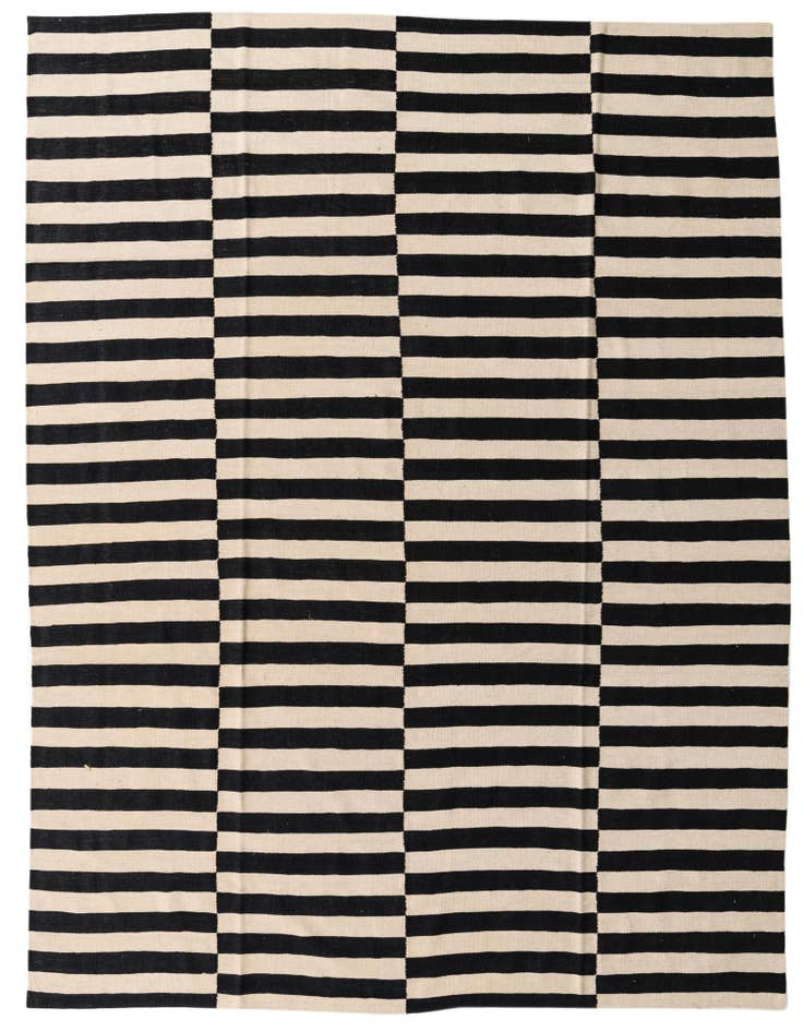 Detail image of 8' 3 x 9' 7 Hand Woven Kilim Modern Wool Rug