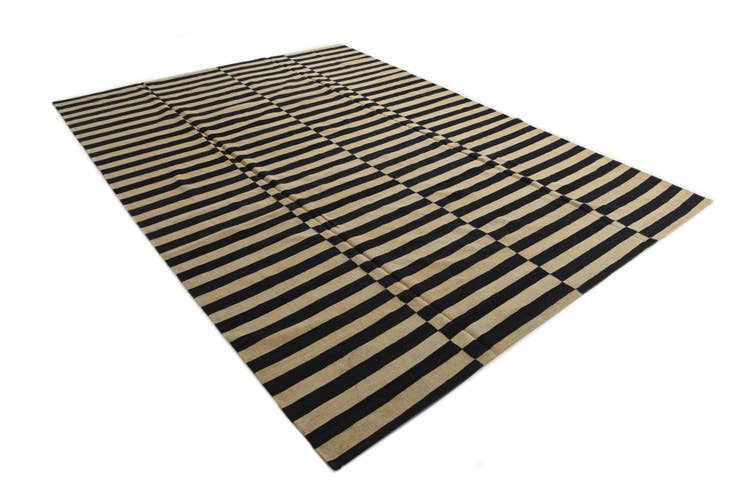 Detailansicht von 255cm x 345cm Handgewebt Kilim Modern Wolle Teppich