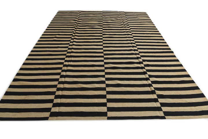 255cm x 345cm Handgewebt Kilim Modern Wolle Teppich