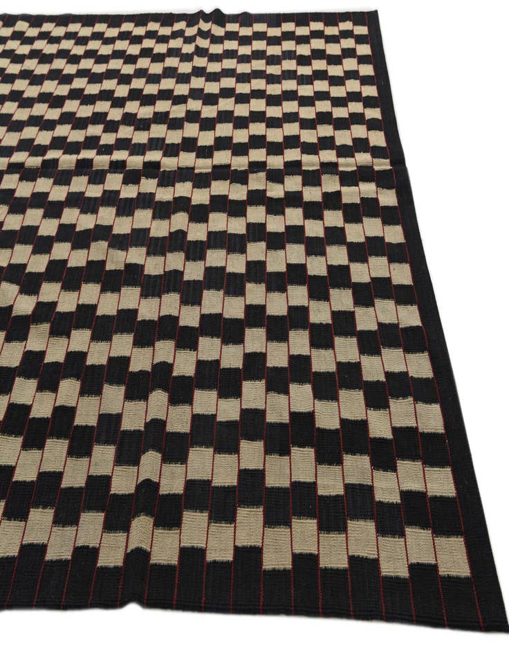 Detail image of 6' 9 x 9' 3  Hand Woven Kilim Modern Wool Rug