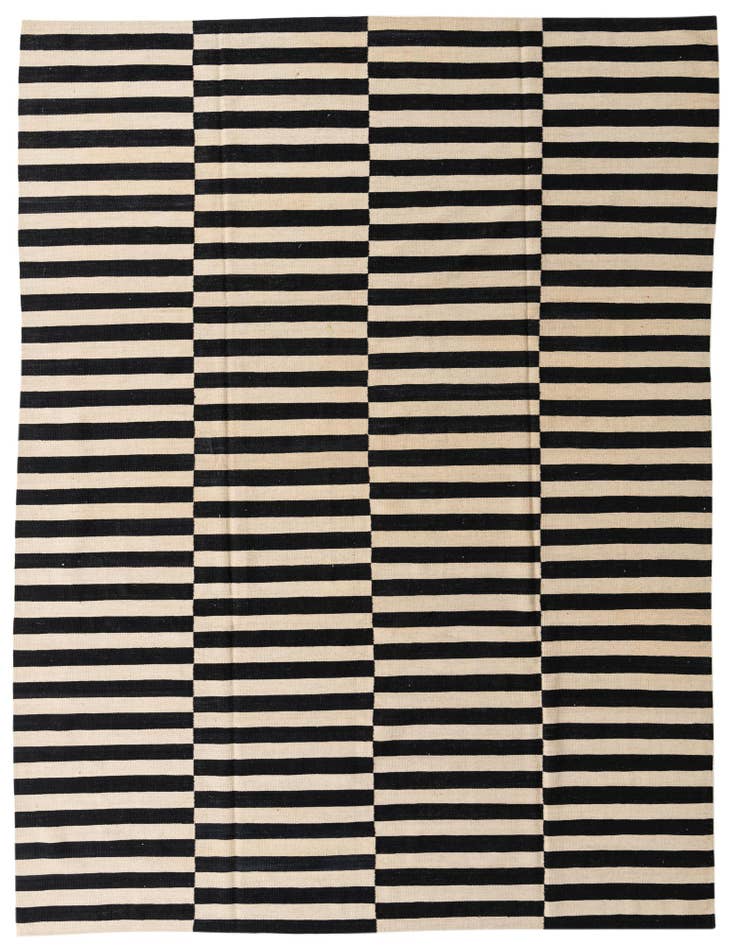 Detail image of 8' 7 x 11' 1 Hand Woven Kilim Modern Wool Rug