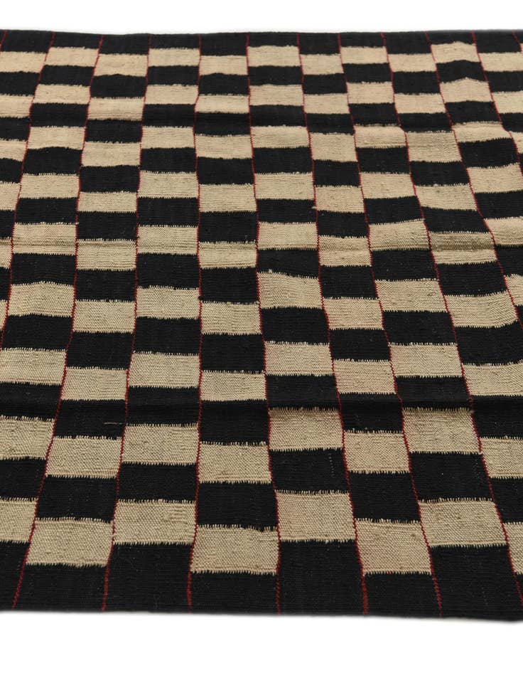 Detail image of 4' 2 x 5' 10  Hand Woven Kilim Modern Wool Rug