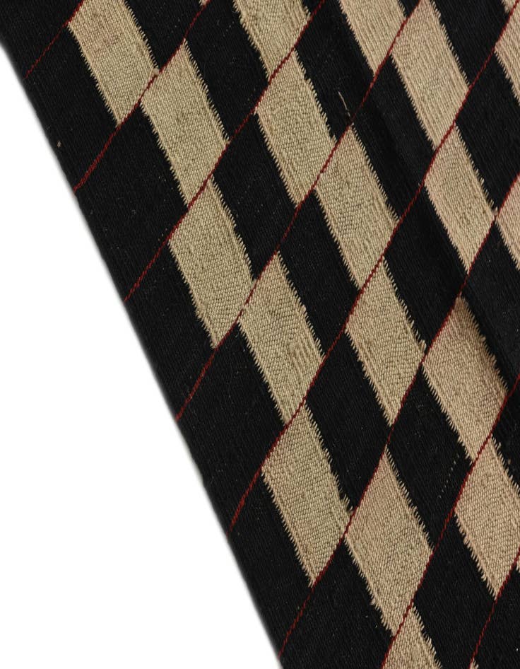 Detail image of 4' 2 x 5' 10  Hand Woven Kilim Modern Wool Rug