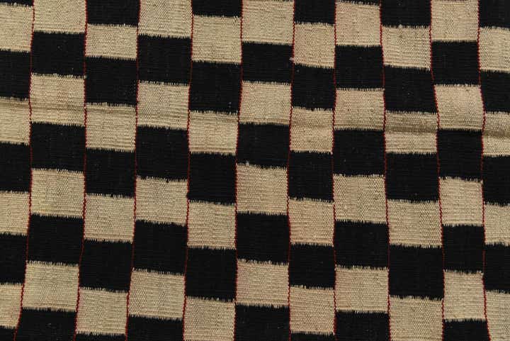 4' 2 x 5' 10 Hand Woven Kilim Modern Wool Rug