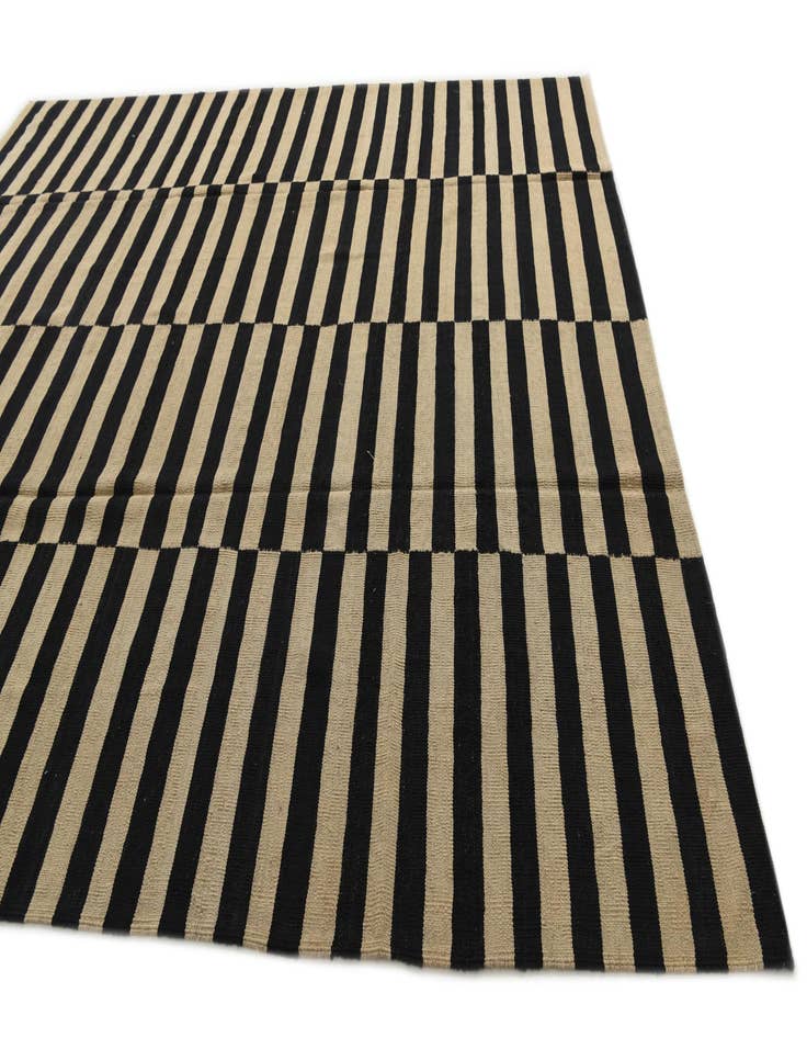 Detail image of 8' 8 x 9' 9  Hand Woven Kilim Modern Wool Rug