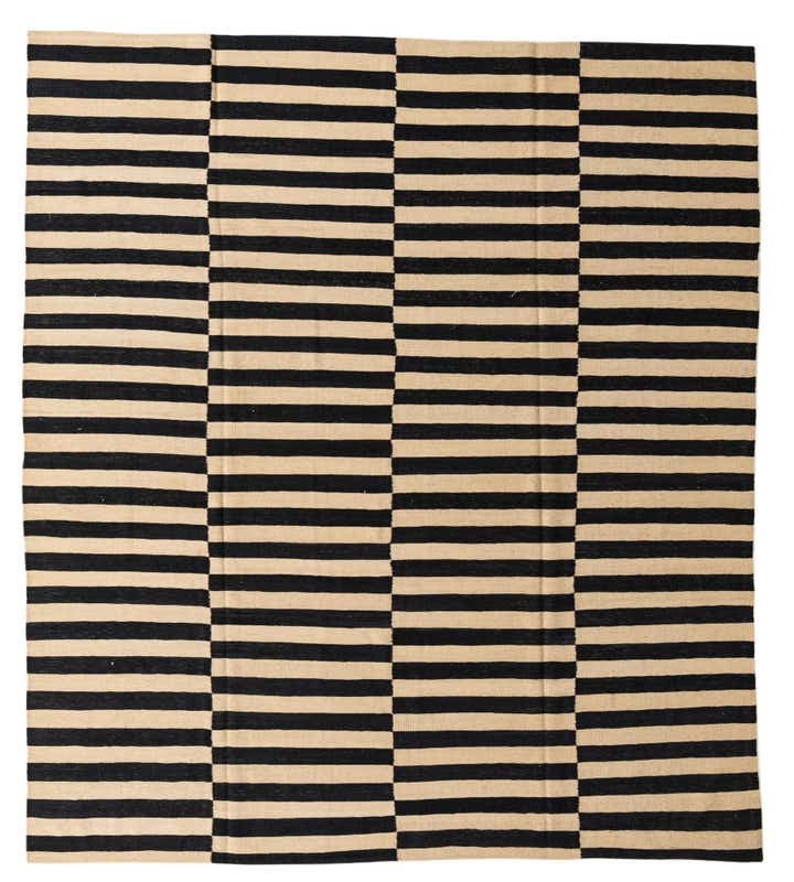 8' 8 x 9' 9 Hand Woven Kilim Modern Wool Rug