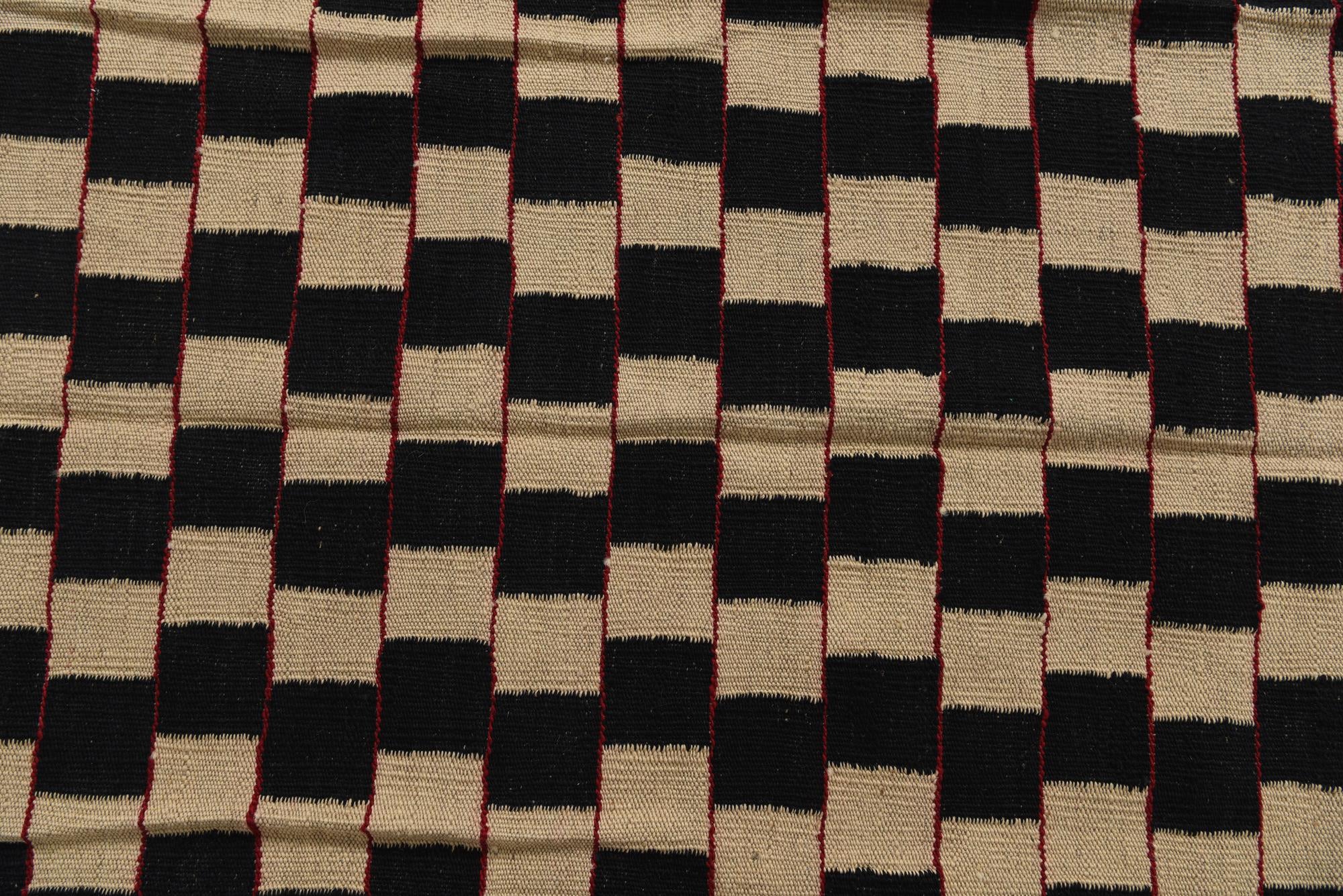4' 2 x 5' 9 Hand Woven Kilim Modern Wool Rug