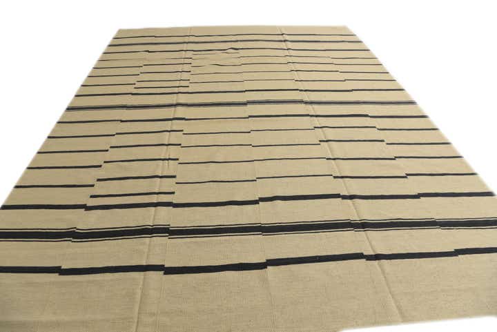 9' 9 x 13' Hand Woven Kilim Modern Wool Rug
