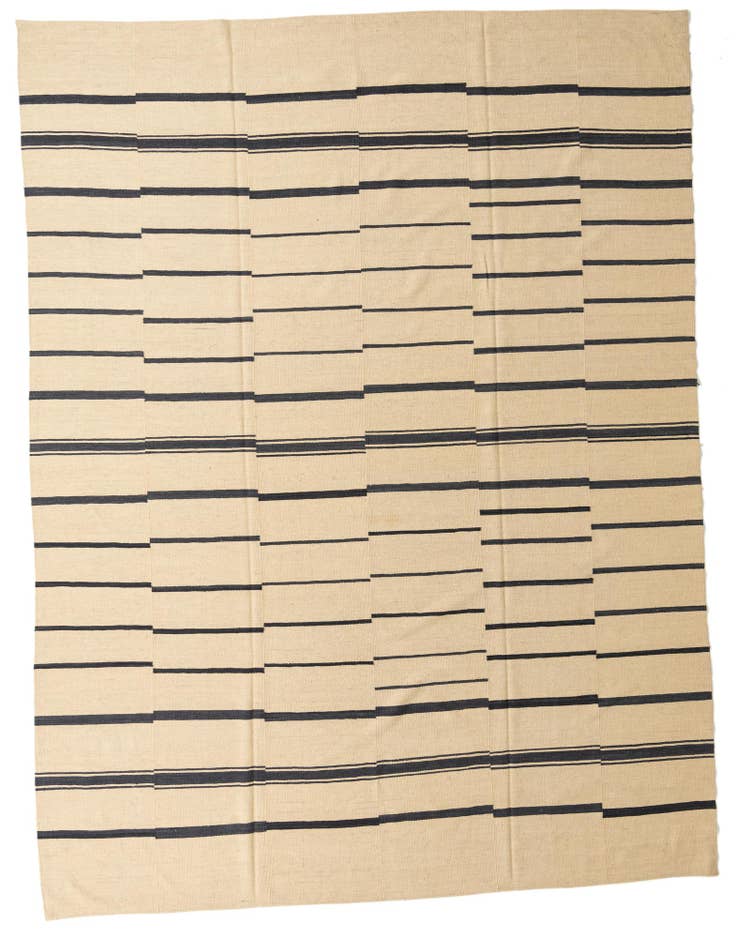Detail image of 9' 9 x 13' Hand Woven Kilim Modern Wool Rug