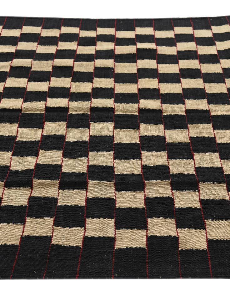 Detail image of 4' 5 x 5' 8  Hand Woven Kilim Modern Wool Rug
