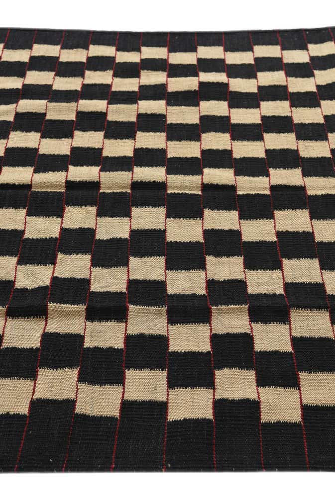 4' 5 x 5' 8 Hand Woven Kilim Modern Wool Rug
