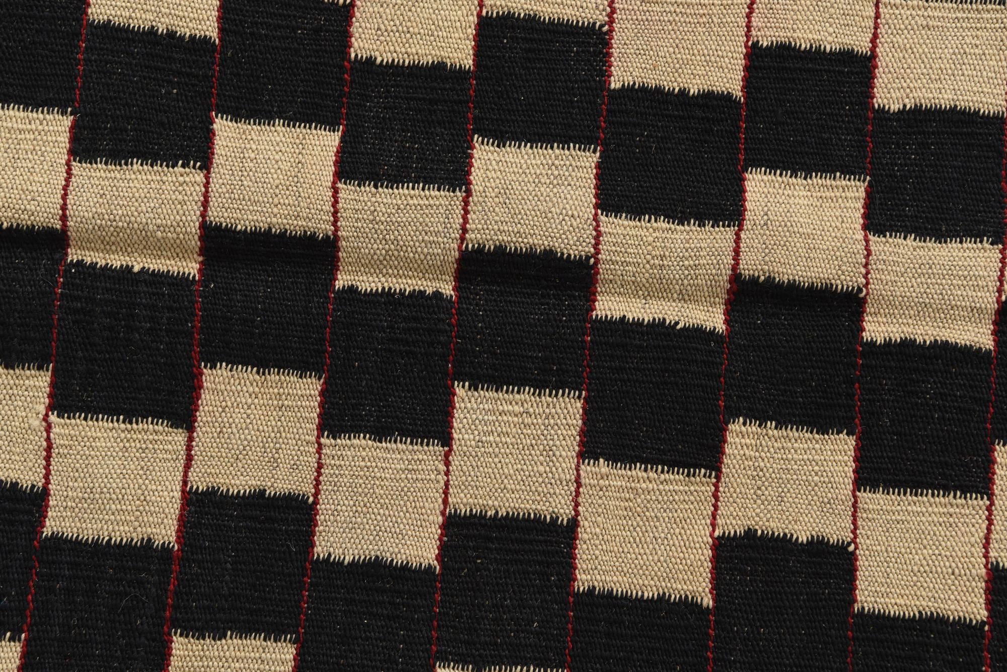 4' 5 x 5' 8 Hand Woven Kilim Modern Wool Rug