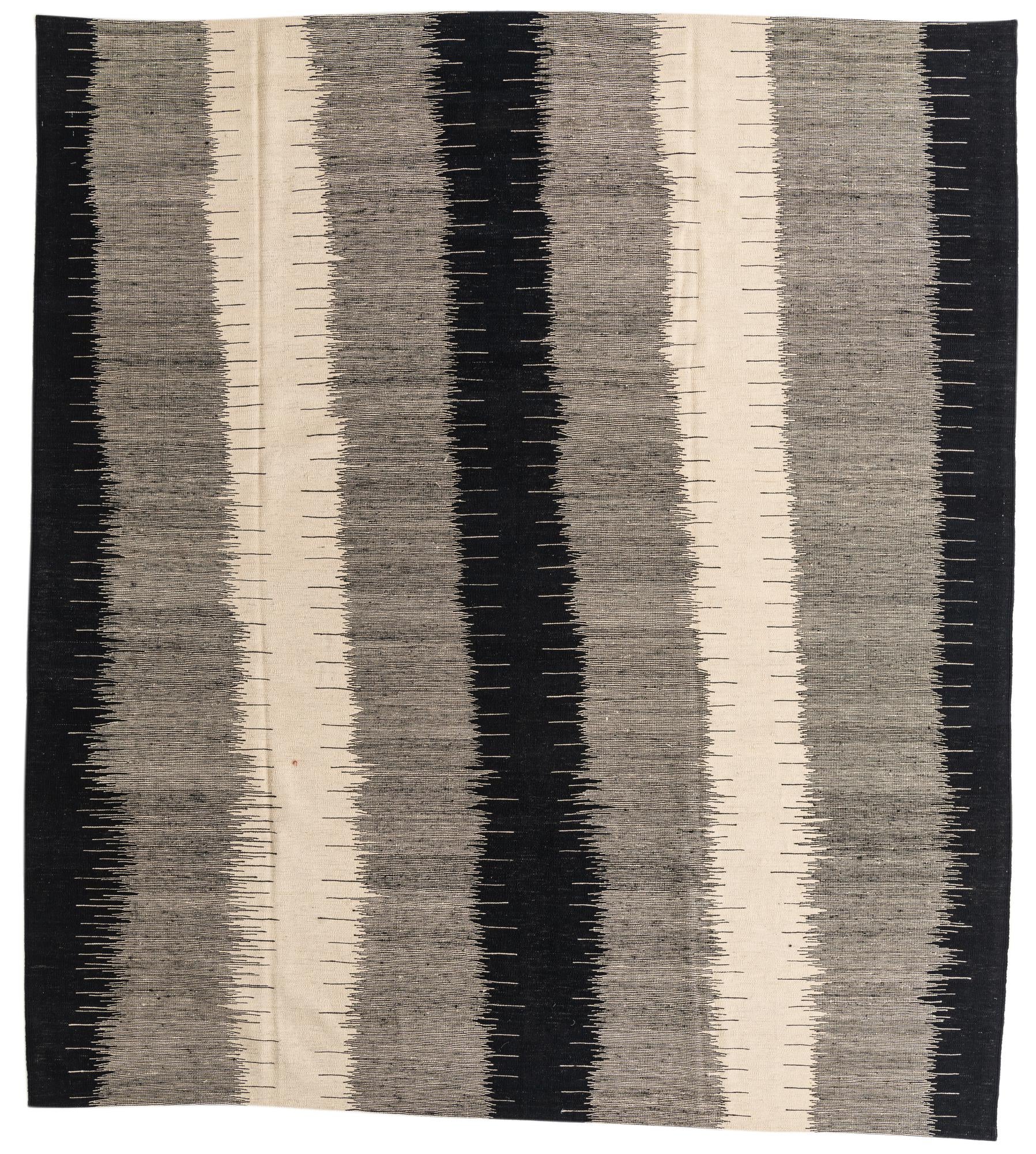 8' 5 x 9' 5 Hand Woven Kilim Modern Wool Rug