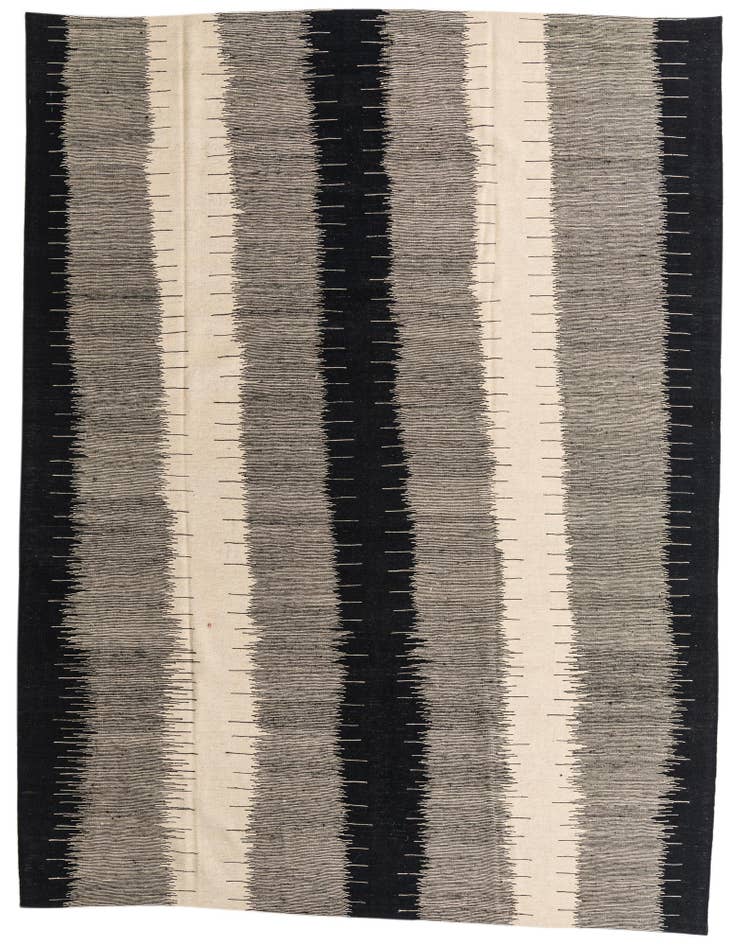 Detail image of 8' 5 x 9' 5 Hand Woven Kilim Modern Wool Rug