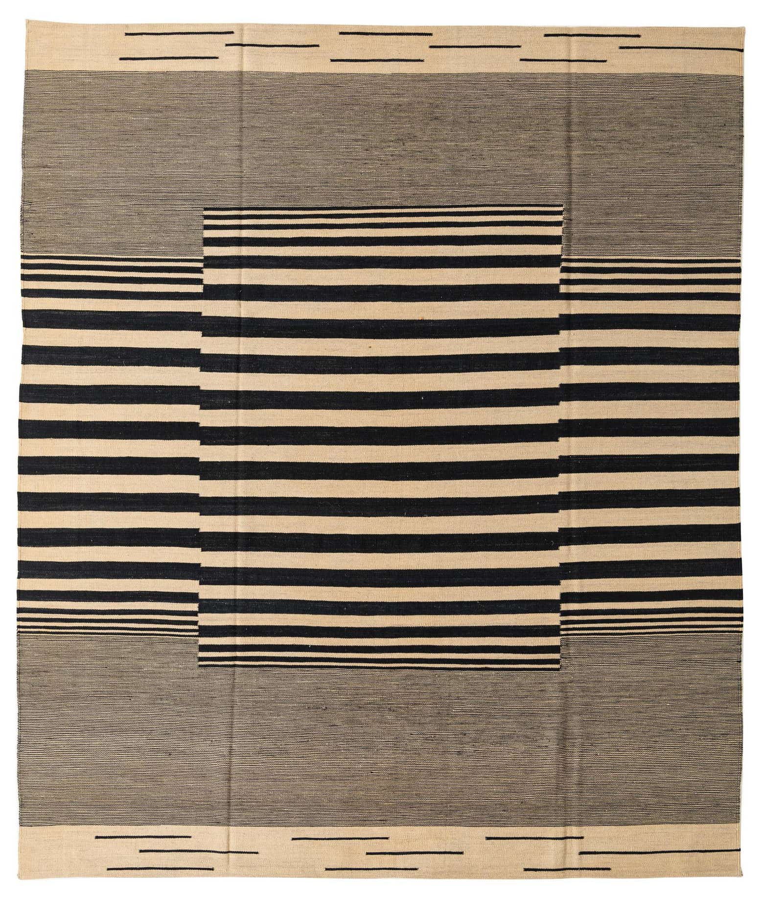 8' 2 x 9' 8 Hand Woven Kilim Modern Wool Rug