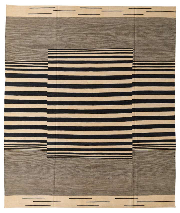8' 2 x 9' 8 Hand Woven Kilim Modern Wool Rug