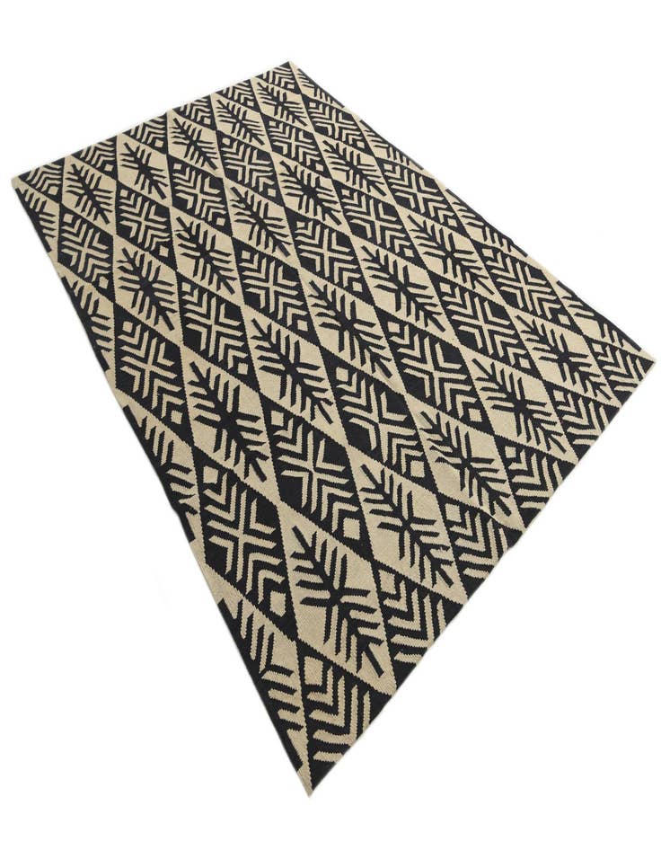 Detail image of 7' x 9' 9  Hand Woven Kilim Modern Wool Rug