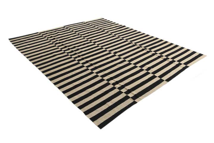 8' 7 x 9' 10 Hand Woven Kilim Modern Wool Rug