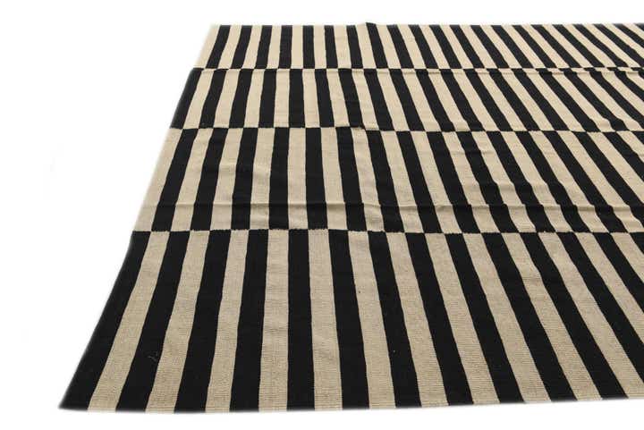 8' 7 x 9' 10 Hand Woven Kilim Modern Wool Rug